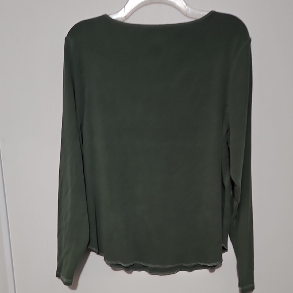Old Navy Women's Forest Green Long Sleeve Top - Picture 3 of 6